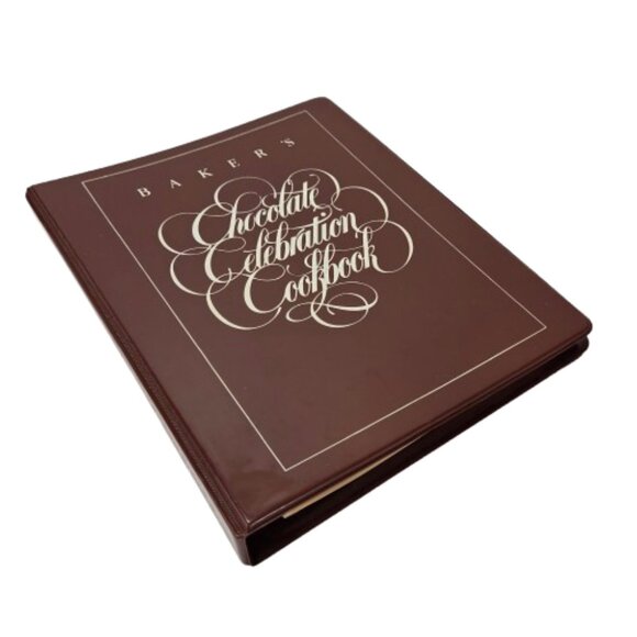 Vintage 1980s Bakers Chocolate Celebration Cookbook Binder General Foods Ontario - Picture 6 of 16